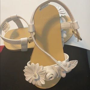 White sandals toddler size 5